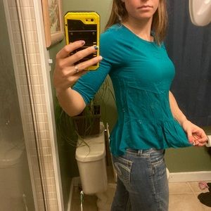 LOFT Peplum Top